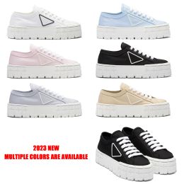 tela piatta Piattaforma tennis nylon Scarpe Sneaker di design Mocassino casual Donna Uomo Lusso All'aperto Gabardine di alta qualità Camminata Classica escursione con lacci scarpa da ginnastica corsa