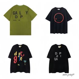 designer galleries tee Depts t-shirts Casual Man Womens Tees hand-painted ink splash graffiti letters loose short-sleeved round neck clothes tshirt fashion