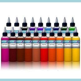 Tattoo Inks 21 Colour Tattoo Hine Ink Pure Plant Paint Set 30 Ml Eyebrows Permanent Body Art Painted Drop Delivery Health Beauty Tattoo Dhwse