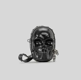 Shoulder Bags Vintage Rivet Skull Small Purses Creative Design Soulder Crossbody Funny Cute Mini Bag 2024H2421