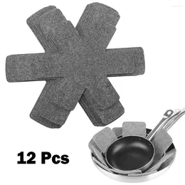 Table Mats 12PCS Pot & Pan Protectors Pads Heat Insulation Protect Non-slip Pad Non-woven Prevent Scratching Separate