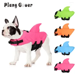 Dog Apparel Shark Life Vest Swimwear Puppy Jacket Swimming Suit Pet Clothes For Small Medium