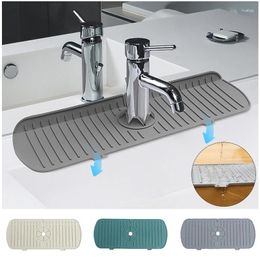 Table Mats Waterproof Faucet Mat Silicon Kitchen Sink Splash Guard Drain Pad Water Catcher Countertop Protector Decor