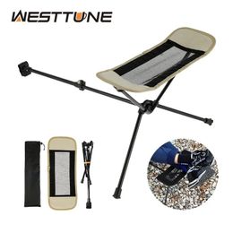 WESTTUNE Universal Camping Chair Foot Rest Folding Attachable Footrest Lightweight Footstool for Outdoor Fishing Beach Hiking 240124