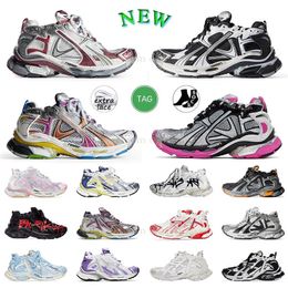 2024 new Paris Runner 7.0 Designer Women Men Running Shoes black white pink green Deconstruction Burgundy Casual Sneakers hiking Transmit sense Trainers