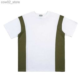 Men's T-Shirts 2023 Summer Splice Short Sleeve Cav Empt Breathable T Shirts Men Woman Clothes Casual Fashion Cotton CAVEMPT C.E Top Tees Q240201