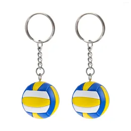 Keychains 2 Pcs Volleyball Keychain Unique For Backpacks Fob Gifts Party Favors