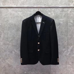 Men's Suits TB Suit Jacke Autumn Korean Fashion Wool Coat High Quality Formal Blazer Business Casual Smart Women Jacket