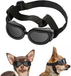 Dog Apparel Sunglasses Small Breed Dogs Goggles UV Protection Eye Wear Windproof Anti-Fog Pet Glasses With Adjustable Strap Supplies