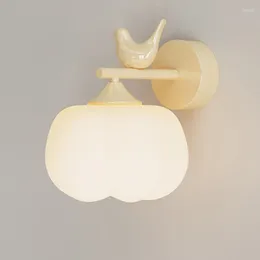 Wall Lamp Modern Bird Light Bedroom Bedside Lamps PE Lampshade Hallway Aisle Entrance Living Room LED Indoor Lustre