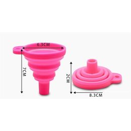 Other Kitchen Dining Bar Kitchen Sile Foldable Funnel Mini Collapsible Style Folding Portable Funnels Be Hung Tool Sqcqgxl Dhseller Dhmmh