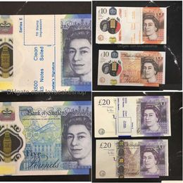 Other Festive Party Supplies Prop Money Toys Uk Pounds Gbp British 10 20 50 Commemorative Fake Notes Toy For Kids Christmas Gifts 1872669A4IW