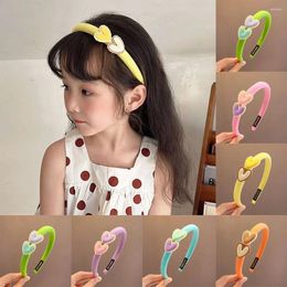 Hair Accessories Love Hear Children Hairband Korean Colourful Headband Barrette Candy Colour Fresh Band Girls