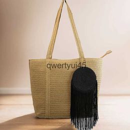 Shoulder Bags andmade straw woven bags paper rope mes red same style single soulder tassel bagH2421