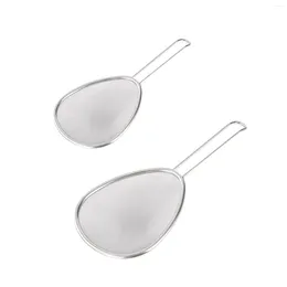 Baking Tools Fine Mesh Strainer Stainless Steel Wire Sieve Sifter With Handle For Kitchen Gadgets Tool Premium Colander