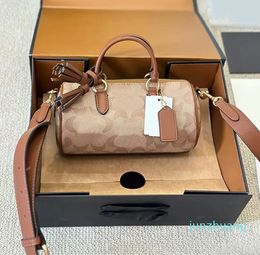 Designer -crossbody designer bags Boston Female full letter real leather pochette white brown pink luxurys handbag for women casual