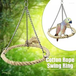 Other Bird Supplies Rope Ring Swing Toys Budgie Cockatiel Hanging Cage Hammock Perch Parrot Toy