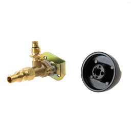 Tools Propane Grill Valve Control Knob With 1/4" Quick Connect Plug 57274 Replace For Olympian 5500/5100 Weber 200 Camper Solid Brass