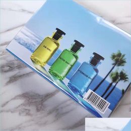 Anti-Perspirant Deodorant All Match Per Set Attractive Fragrance Women 10Mlx3Pcs Afternoon Swim Blue Box Suit Cologne High Quality Fas Dhfyi