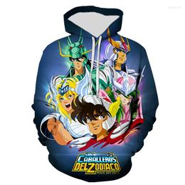 Men's Hoodies Spring And Fall 3D Printed Sweatshirts Saint Seiya Men Women Children Fashion Pullover Streetwear Boy Girl Kids Jacke