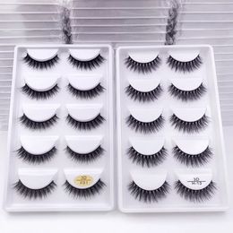 38 Style 10/50/100 Boxes Mink False Eyelashes Natural Makeup Fake Eyelash 5Pairs Lashes Beauty Dramatic Fluffy Cilios Wholesale 240201