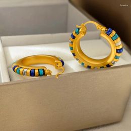 Dangle Earrings Brass With 18k Gold Women Jewellery Party Boho T Show Gown Runway Rare Korean Japan Trendy Faux Pearl Pierced Stud Earring