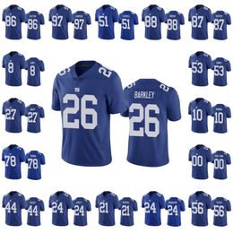 New York''Giants''Men #26 Saquon Barkley 8 Daniel Jones 10 Eli Manning 87 Sterling Shepard Custom Women Youth Limited Jersey