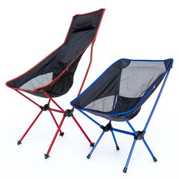 Detachable Portable Folding Moon Chair Outdoor Camping Chairs Beach Fishing Chair Ultralight Travel Hiking Picnic Seat Tools 240125