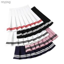 Skirts Korean Style Sexy Skirt Pleated Tennis Womens Athletic Golf Sport Outfits Workout Running Mini Harajuku Skirt YQ240201