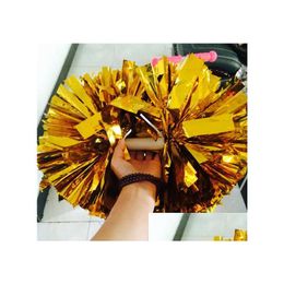 Other Event & Party Supplies New Party Carnival Cheering Pom Plastic Handle Cheerleading Flower Dance Hand Ball Sports Vocal Concert C Dho8J