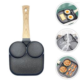 Pans Fried Egg Pan 3-Compartments Non-stick Omelette Cooking Kitchen