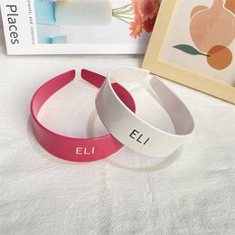 ce luxury brand resin acrylic vintage headbands fashion Japen style letters brown designer pink black white headband beauty accessories