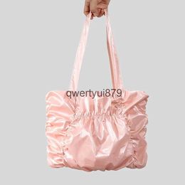 Shoulder Bags Handbags Elegant Ruffles Pillow Soulder Soft Puffer Women andbags Sweet Ruced Nylon Padded Crossbody Bag Large Capacity ToteH2421
