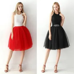 Skirts Women Tulle Skirt Stylish High-waisted For Lightweight Solid Color Carnival Costume Summer