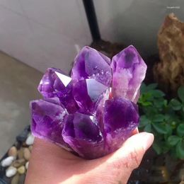 Decorative Figurines Natural Raw Amethyst Quartz Purple Crystal Cluster Healing Stones Specimen Home Decoration Crafts Ornament