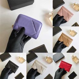 Chic Lattice Designer Bag Wallets Women Zipper Coin Wallet Card Holder Wallet Female Student Solid Colour Buckle Small Purse 230524
