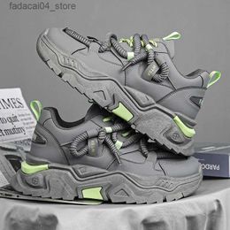 Roller Shoes Korean Popular Sport Walking Shoes Men College Street Casual Platform Sneakers Trend Chunky Shoes 2024 Q240201