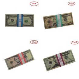 Replica US party Fake money kids play toy or family game paper copy banknote 100pcs pack Practice counting Movie prop 20 dollars F208s 1NVVFFZMJ