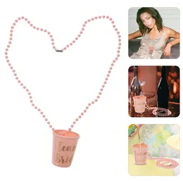 Take Out Containers Beautiful S Plastic Cup Necklace Prop Chic Party Beaded