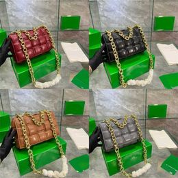 Chic Thick Chain Shoulder Bags Women Woven Designer Bag High Quality Leather Handbag Female Brand Crossbody Bags Luxury Purses 230615