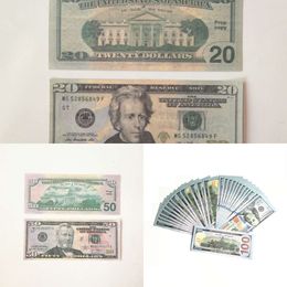 Party Supplies Fake Money Banknote 10 20 50 100 200 500 US Dollar Euros Realistic Toy Bar Props Currency Movie Money Faux-billets Copy 100 PCS/Pack7SAD