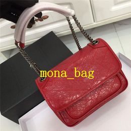 Mona bag Fashion Vintage Handbags Women bags Designer Wallets for female Leather Bag Crossbody and Shoulder interior compartment s267J