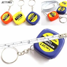 Keychains Fashion Key Chain 1 Metre Colour Random Keychain Keyring Tool Mini Tape Measure Portable Ring Men Gift