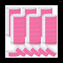 Party Decoration 600Pcs Waterproof Hand Bands Wrist For Events Concert Adhesive Pink