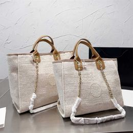 Sell X-letter Designer Beach Bag Women Large Capacity Beach Bag Chain Luxury Handbags Unisex Designers Tote Bag Chan Basket Bags Wallet