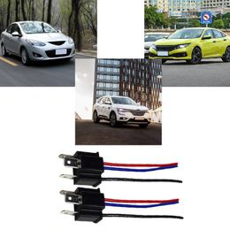 Lighting System 2pcs 9003 H4 Socket Wiring Harness Male Connector Pig Tail For Fog Headlight