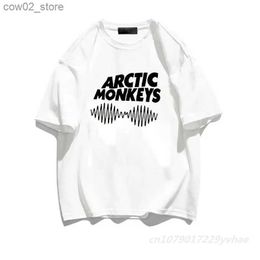 Men's T-Shirts New ARCTIC MONKEYS T Shirt Men Fashion T-shirt Cotton Tshirt Kids Hip Hop Tops Tees Women Tshirt Y2k Camiseta Boy Tees Rapper Q240201