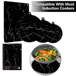 Table Mats Induction Cooker Mat Hob Reusable Silicone For Cooktop Heat Insulated Kitchen Protector Pad Round/rectangular