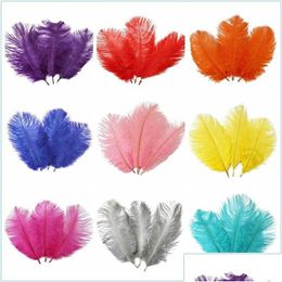 Party Decoration Party Decoration 1012 Inch Ostrich Feather Plume White Pink Bury Wedding Table Centrepieces Celebrity Wall Decor Dr D Dhzki