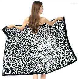Towel Oversized Microfiber Beach 100x180cm Large Leopard Print Quick Drying Sports Washcloth Travel Gym Bath Towels For Adults